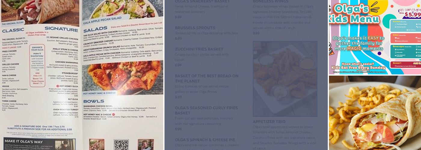 Olga's Kitchen Menu