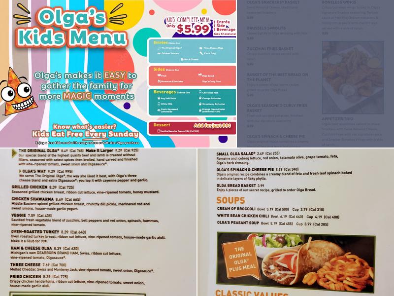 Olga's Kitchen Menu