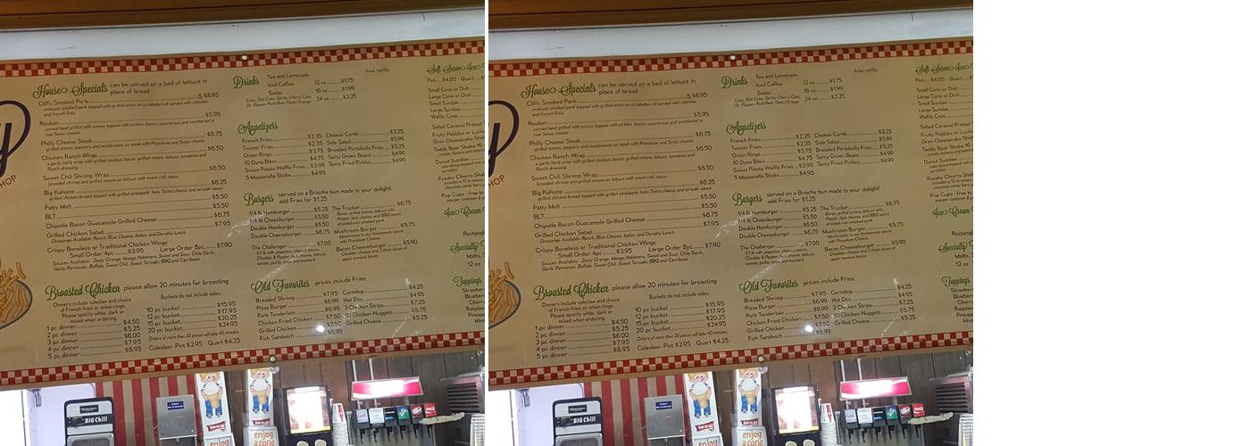 Dairy Barn Menu
