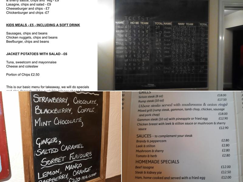 The Quarry Inn Menu