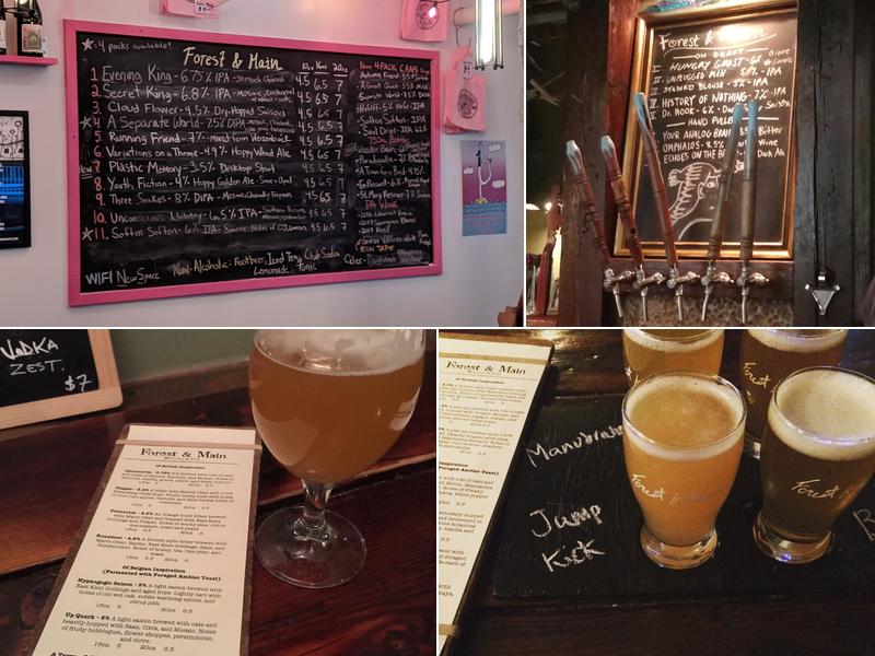 Forest & Main Brewing Company Menu