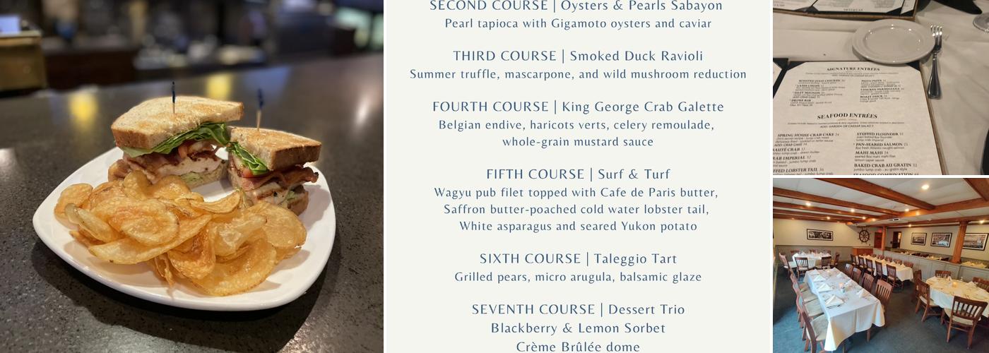 Spring House Tavern Menu
