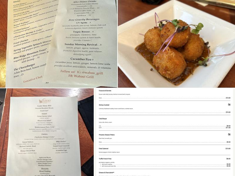 Wahoo! Grill Menu