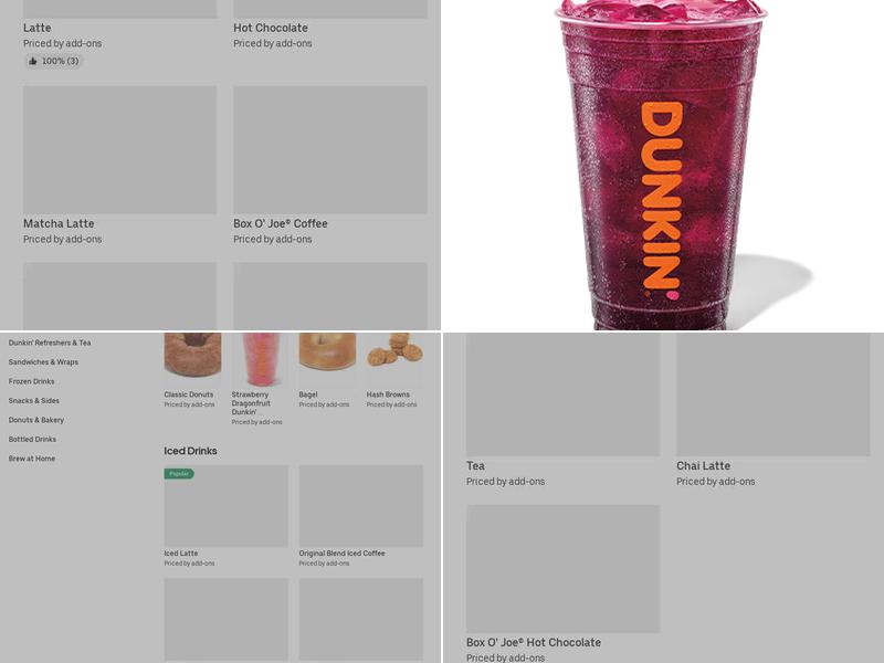Dunkin' Menu