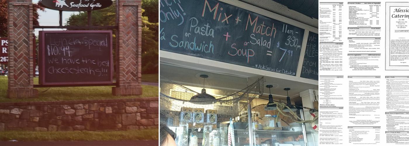 Alessio's Seafood Grille Menu