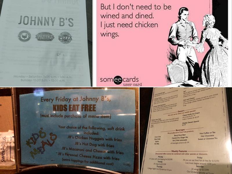 Johnny B's Menu