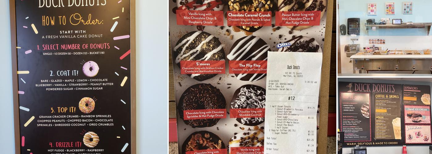 Duck Donuts Menu