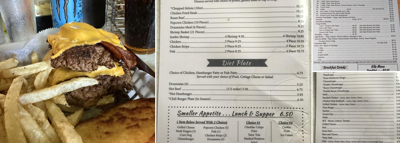 D & B Cafe Menu