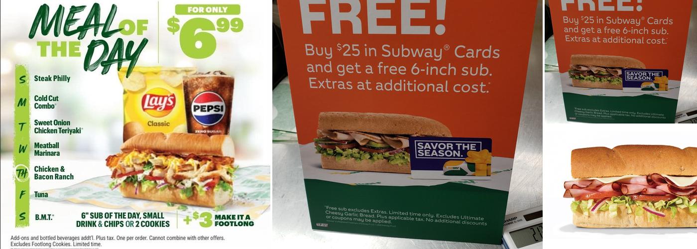 Subway Menu