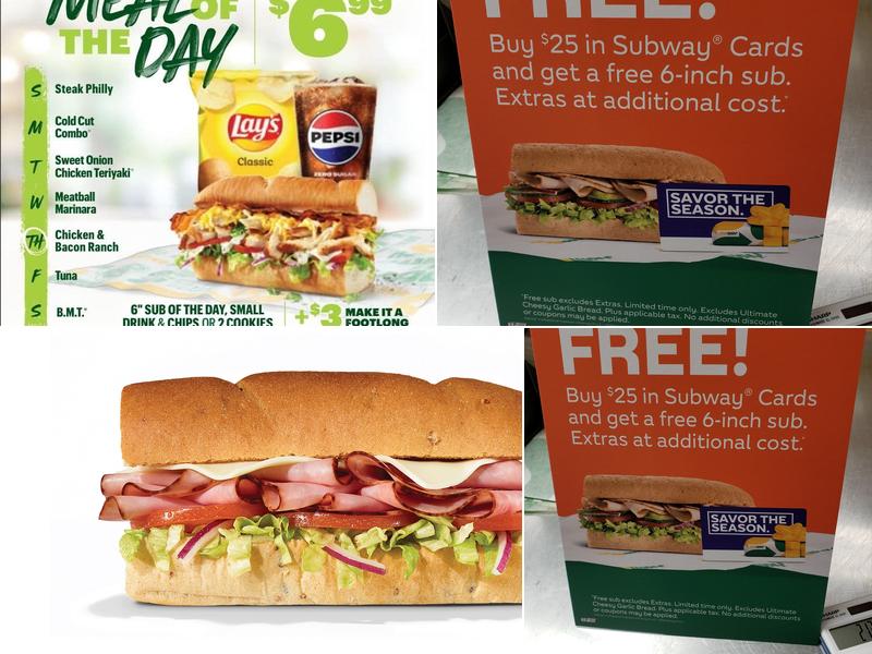 Subway Menu