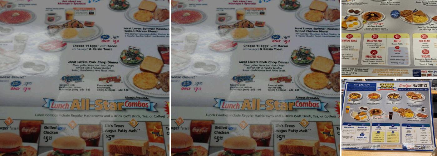 Waffle House Menu