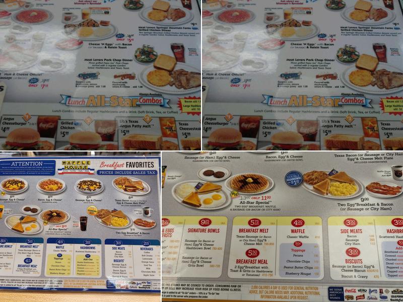 Waffle House Menu