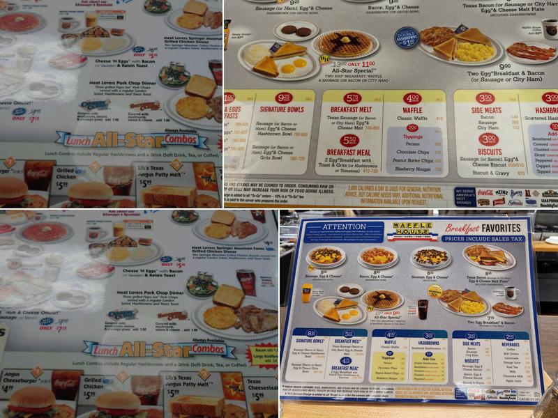 Waffle House Menu