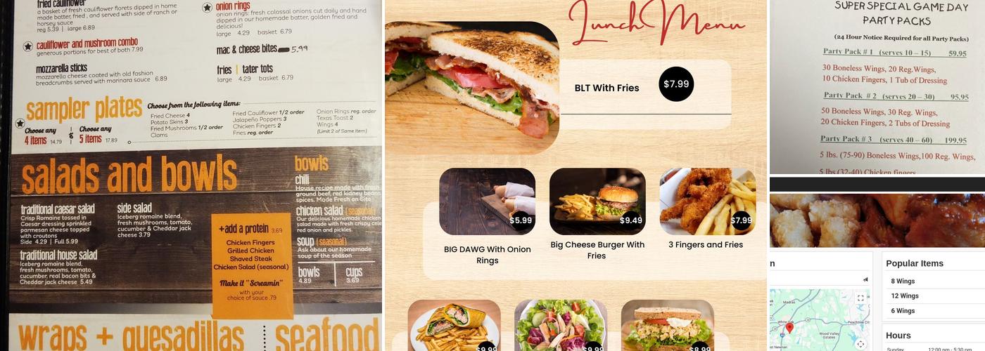 H.J. Wings & Things Summergrove-Newnan Menu