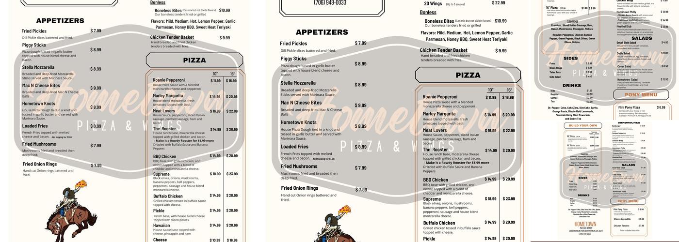 Hometown Pizza & Wings Menu