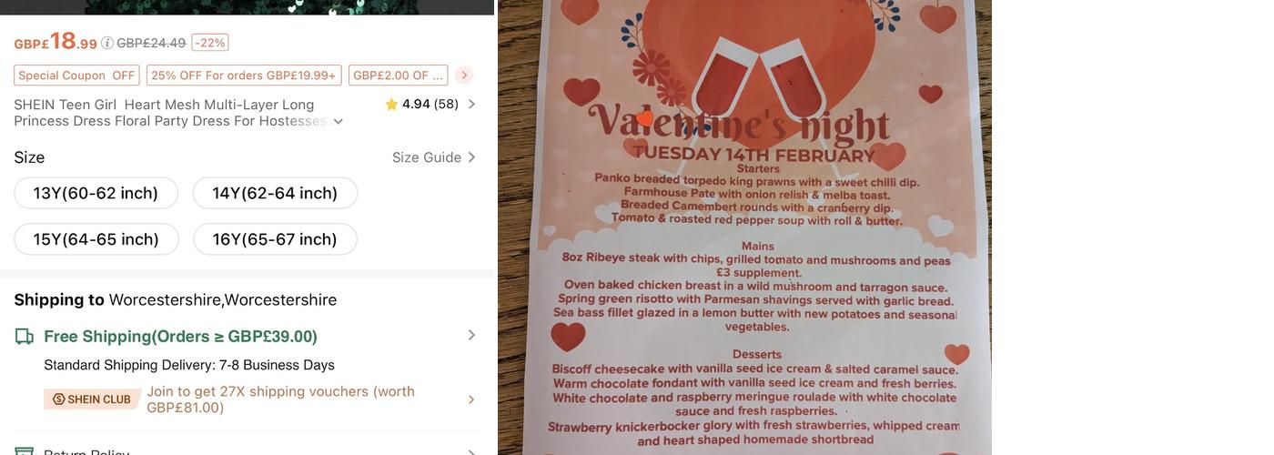 The Button Oak Inn Menu