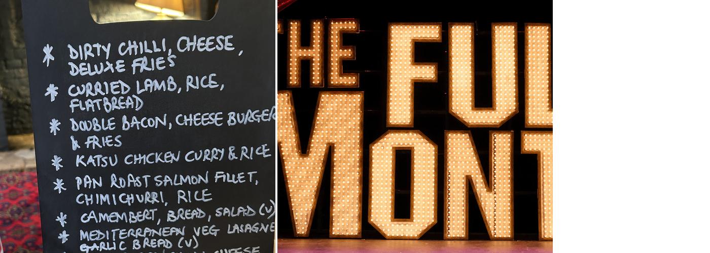 The Fighting Cocks Menu