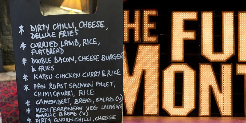 The Fighting Cocks Menu