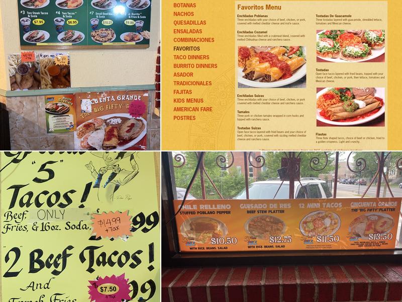 Pepe's Mexican Restaurant Menu