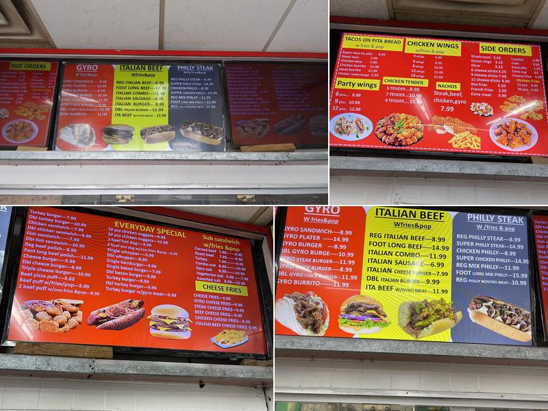 Attock Submarine Menu