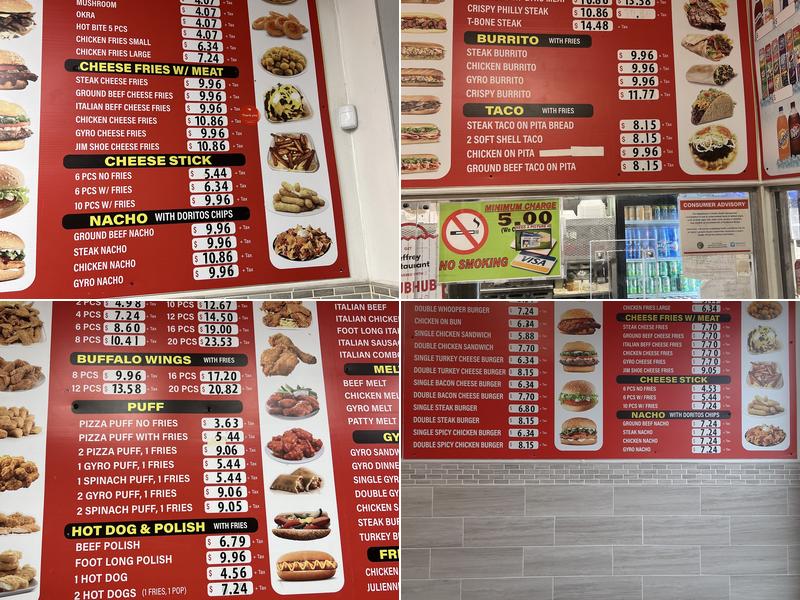 Jeffrey Restaurant Inc Menu