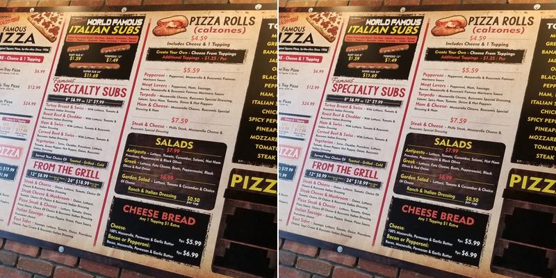 Original Buscemi's313 Menu