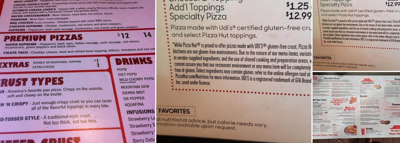Pizza Hut Menu