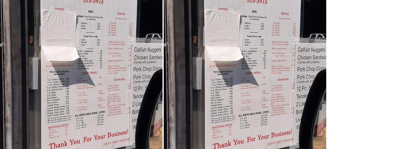 Smith's Fried Chicken Menu