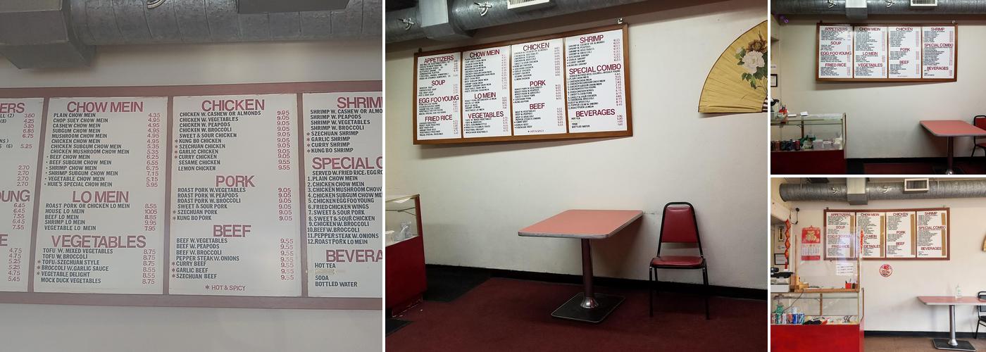 Huie's Chow Mein Menu