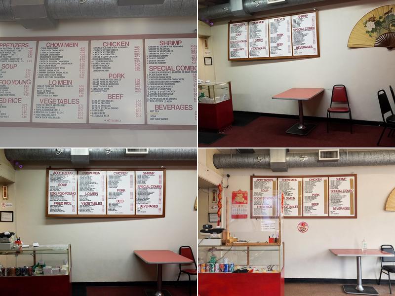 Huie's Chow Mein Menu