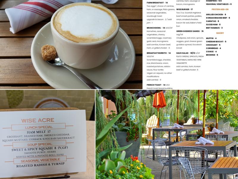 Wise Acre Eatery Menu