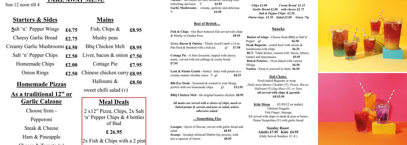 The Iron Bridge Menu