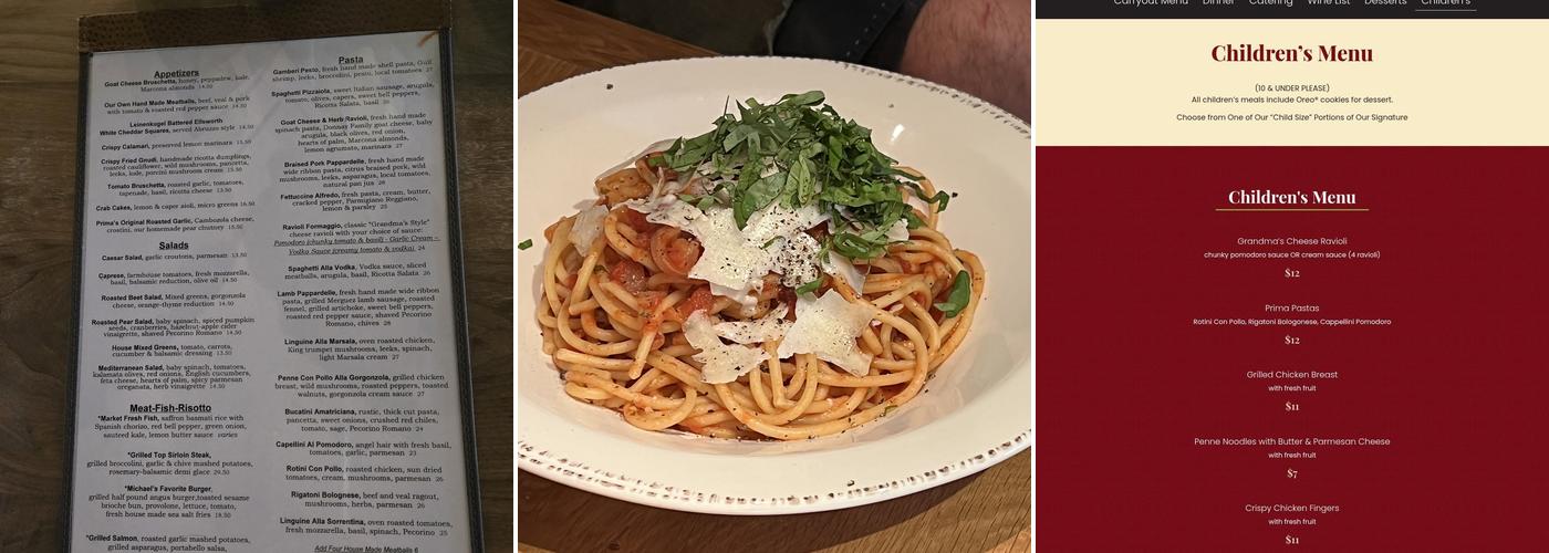 Prima Menu