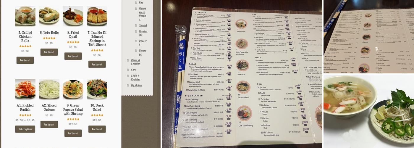 Pho Palace Menu