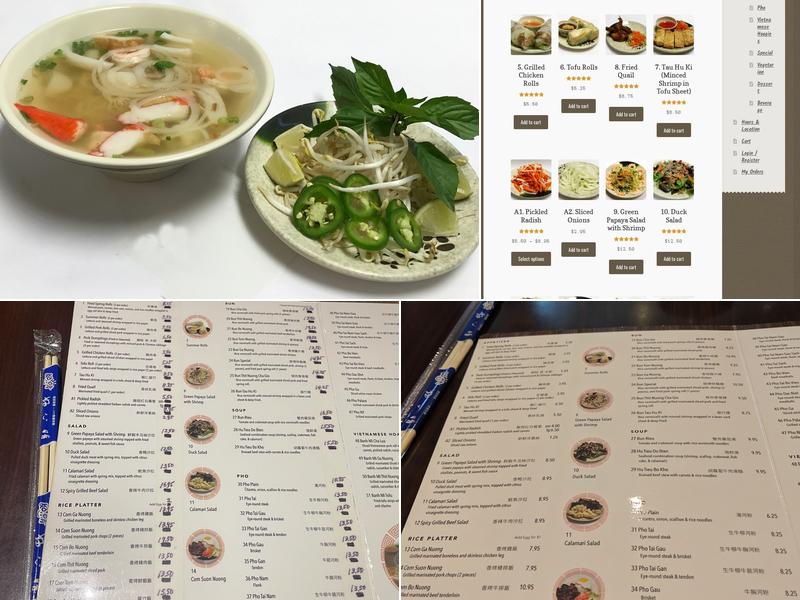 Pho Palace Menu