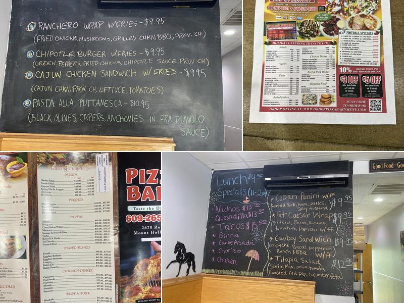 Pizza Barn Menu