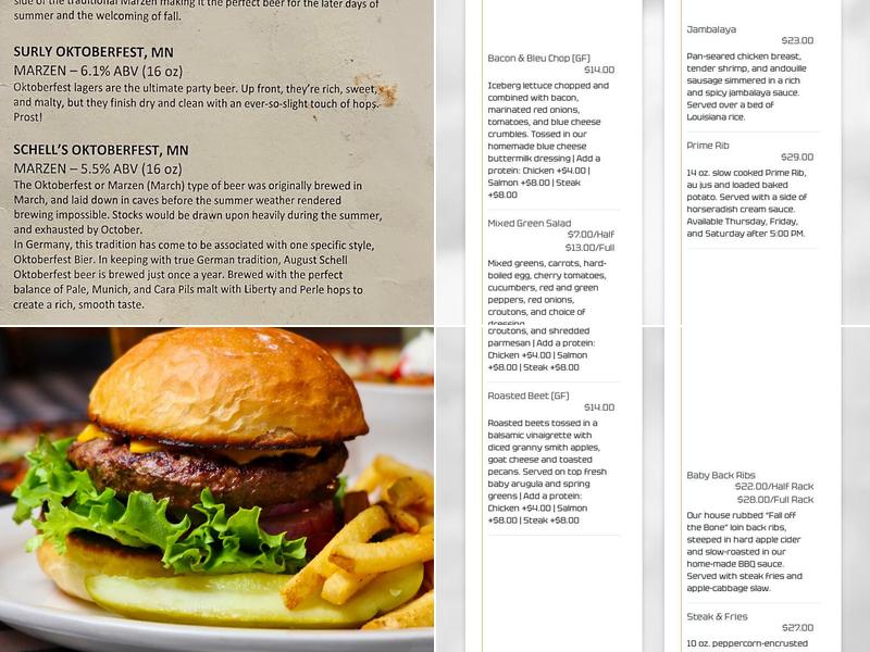 Pub 42 Menu