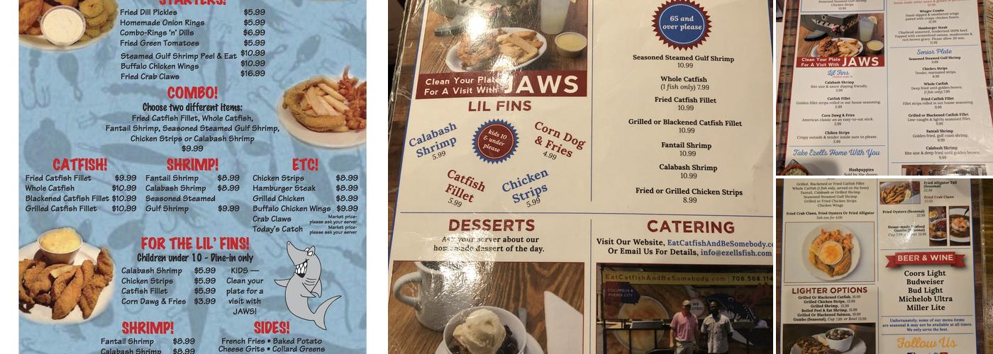Ezell's Catfish Menu