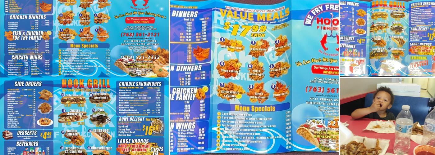 Hook Fish & Chicken Menu