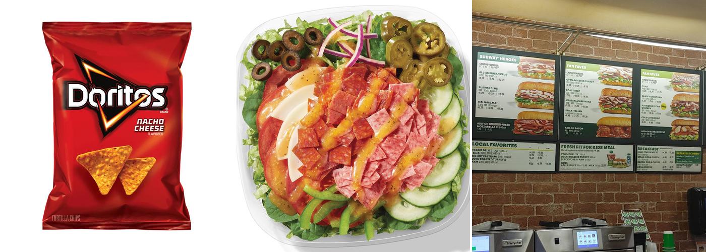 Subway Menu
