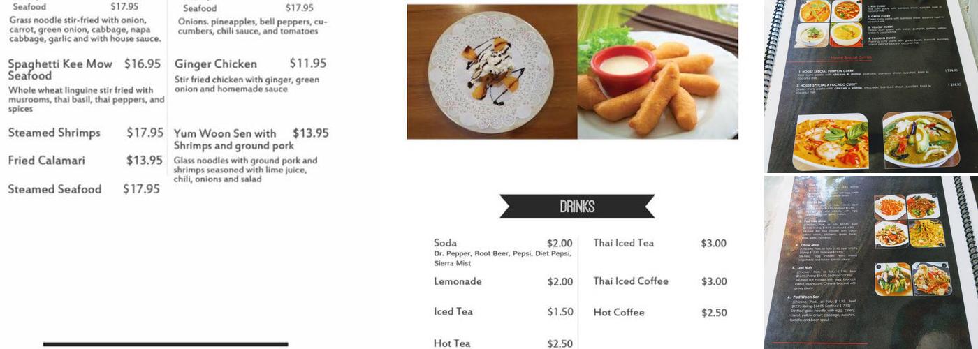 Nuch's Thai Food Menu