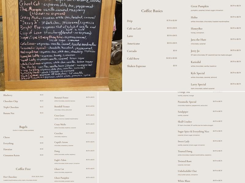 Milltown Java Menu