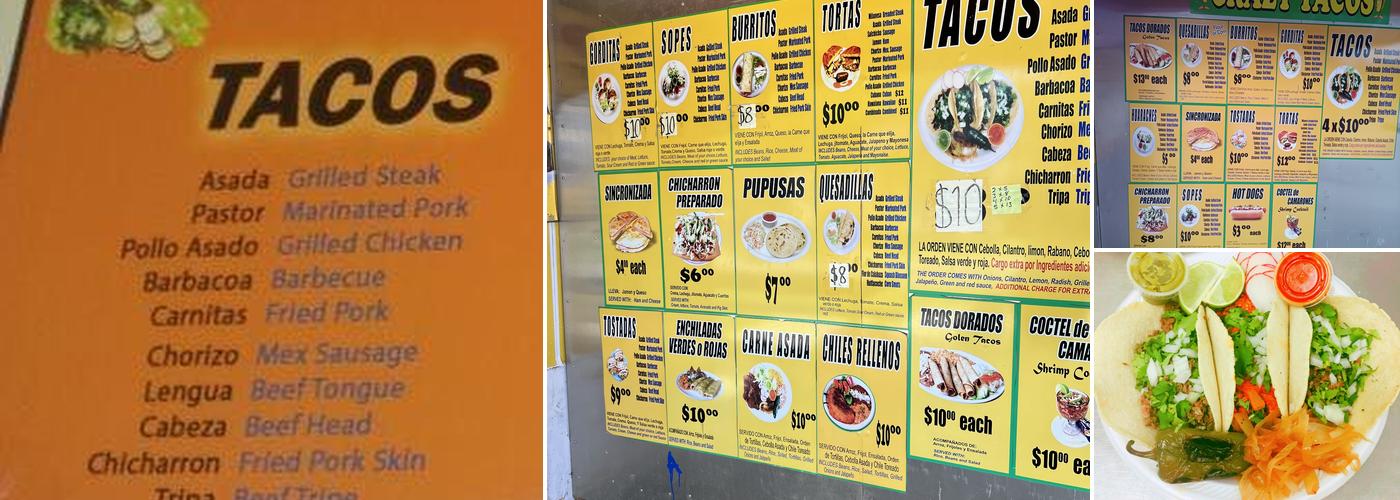 Crazy Tacos inc Menu