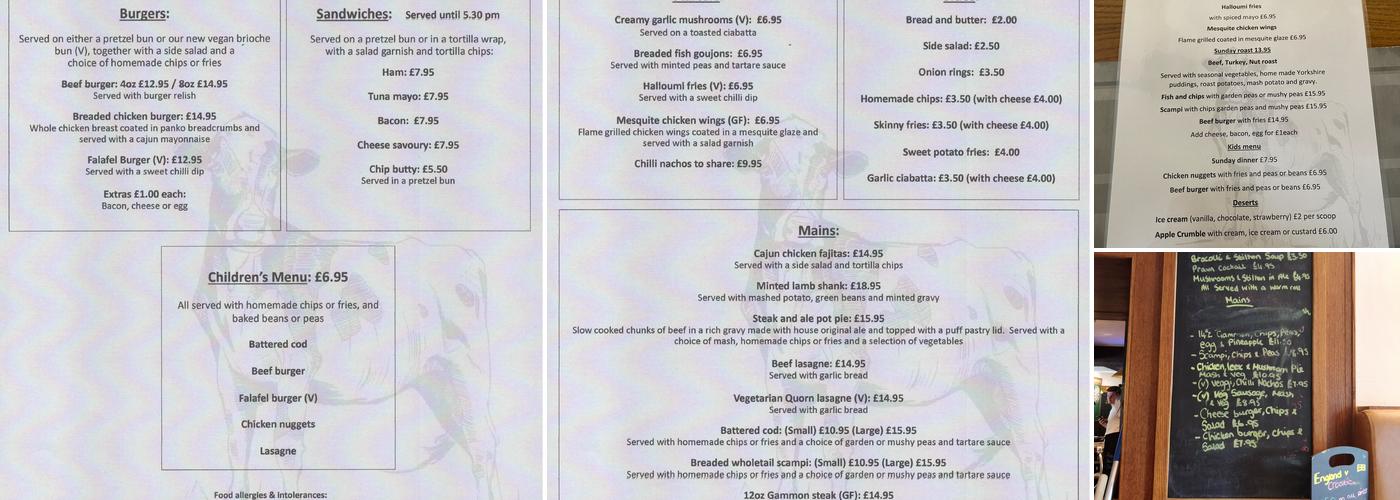 The Craven Heifer Menu