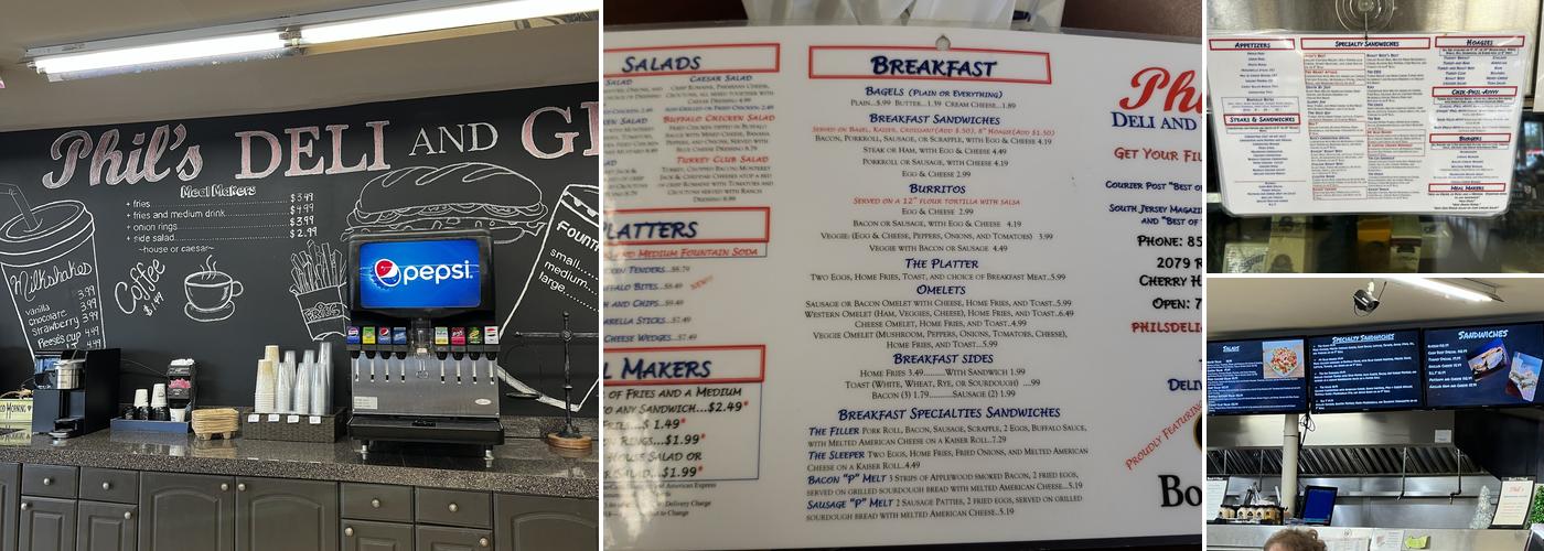 Phil's Deli and Market Menu