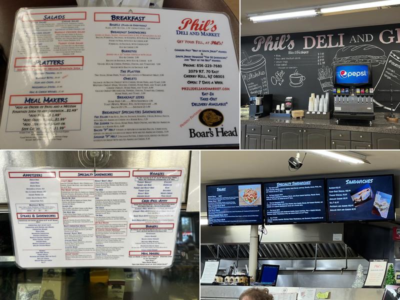 Phil's Deli and Market Menu