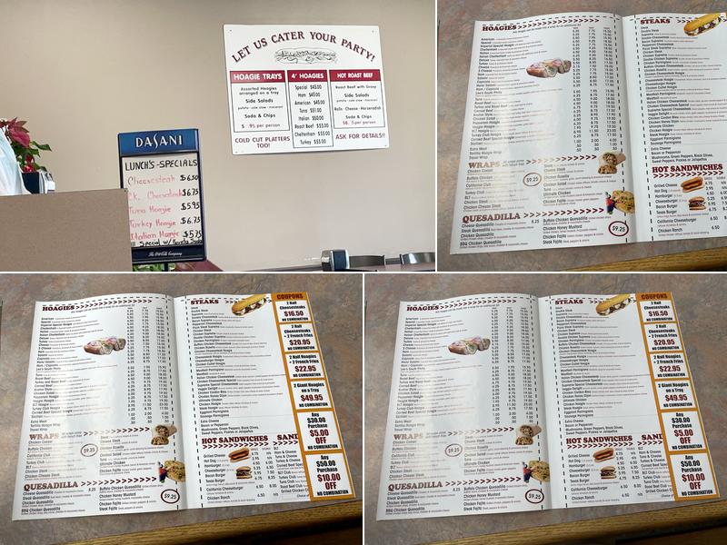 Lee's Hoagie House Menu
