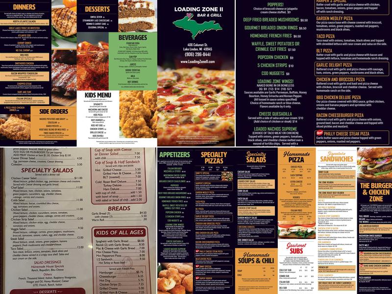 Loading Zone II Menu