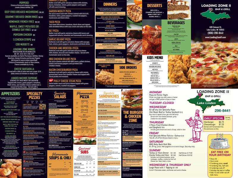 Loading Zone II Menu