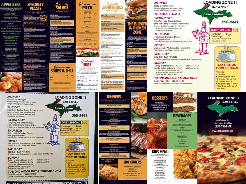 Loading Zone II Menu
